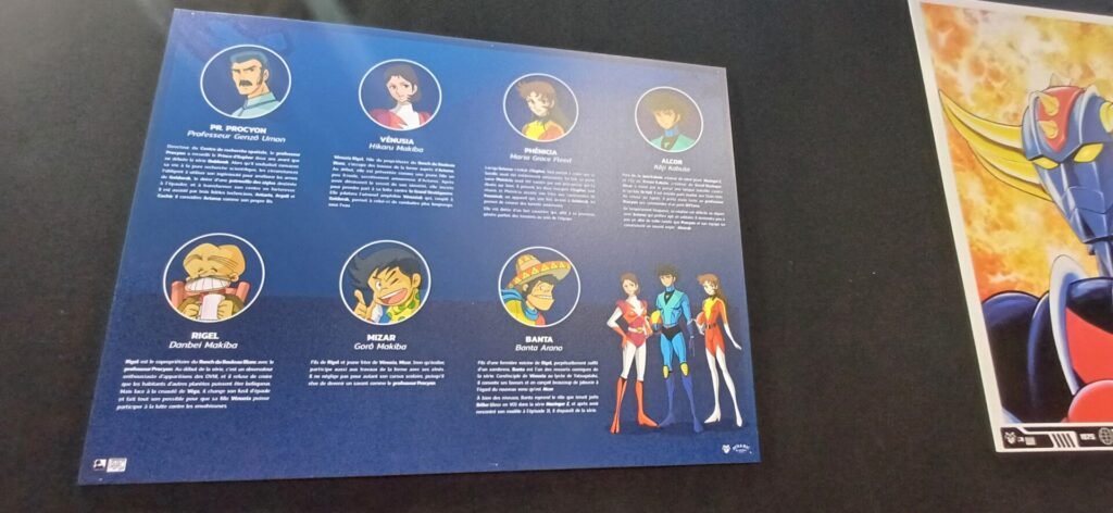 planche des personnages principaux